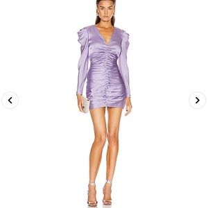 Jonathan Simkhai satin puff sleeve dress